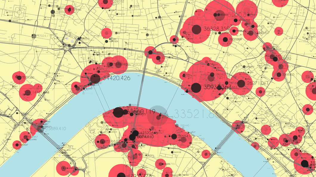 Geospatial data visualization conceptual image